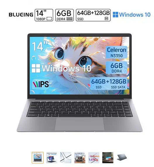Blueing 14" Laptop N3350 6GB