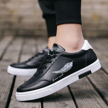 GALUIN 2024 Mens Casual Board Shoes Running Sneakers - Black - Image 5