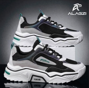 ALagzi 2025 Mens Casual Sci-Fi Warrior Shoes Running Sneakers - Black/Green
