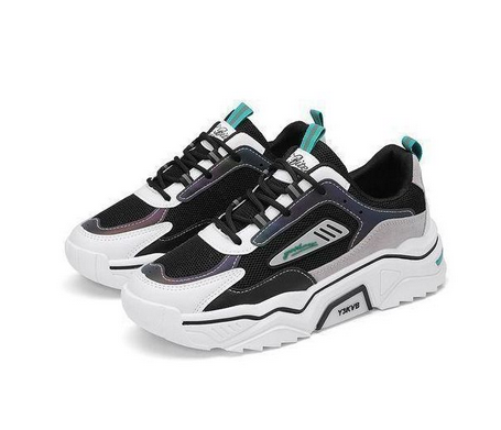 ALagzi 2025 Mens Casual Sci-Fi Warrior Shoes Running Sneakers - Black/Green - Image 3