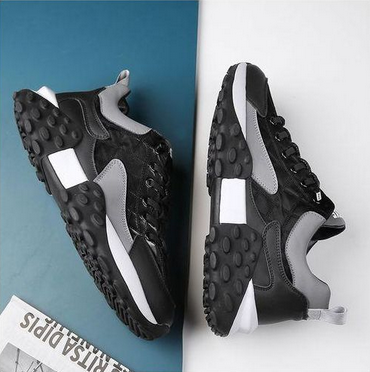 ALagzi Men's 2025 New Fashion Trend Sports Shoes - Black - Image 2