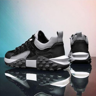 ALagzi Men's 2025 New Fashion Trend Sports Shoes - Black - Image 3