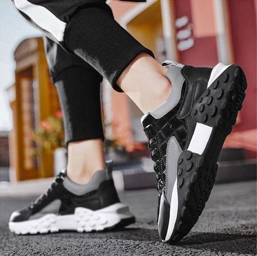 ALagzi Men's 2025 New Fashion Trend Sports Shoes - Black - Image 5