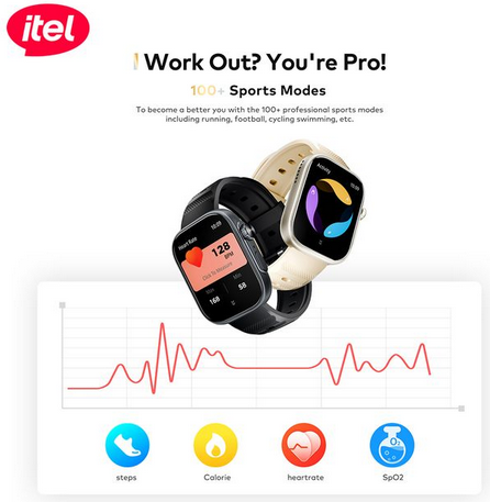 itel Storm Ultra 2.02'' HD Scratchproof IP68 O23 Smart Watch StormUltra Black - Image 7