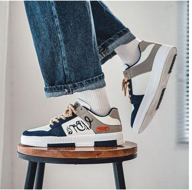 ALagzi Men's Trendy Casual Sneakers - White - Image 4