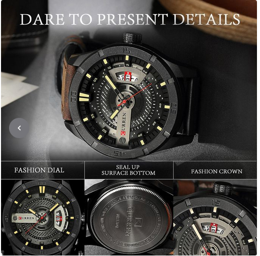 Curren Men Business Waterproof Watch - Image 3