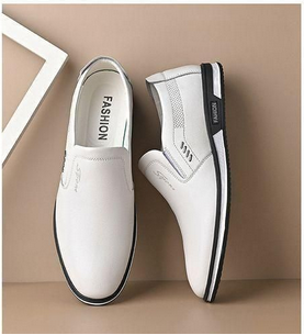Banagat Men's Casual Oxfords PU Leather Loafers Brogues Shoes for Wedding & Daily Wear - Image 7