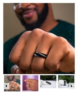 Shelia Titanium Wedding Band
